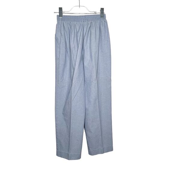 ALFRED DUNNER Classic Pull-On Trouser Pants Elastic Waist Chambray Blue Size 8 - Picture 4 of 7